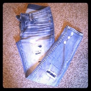 Buckle Black Ankle Skinny Jeans 28